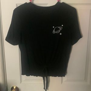 Large SHEIN branded crop top with Saturn and stars on the left side upper chest